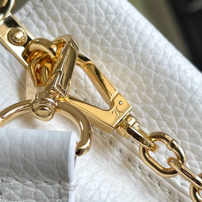 LOUIS VUITTON M20845 本革 モノグラム ホワイト 斜め掛けバッグ 斜め掛けチェーンフラップ 21x14cm サイズ:21x14cm