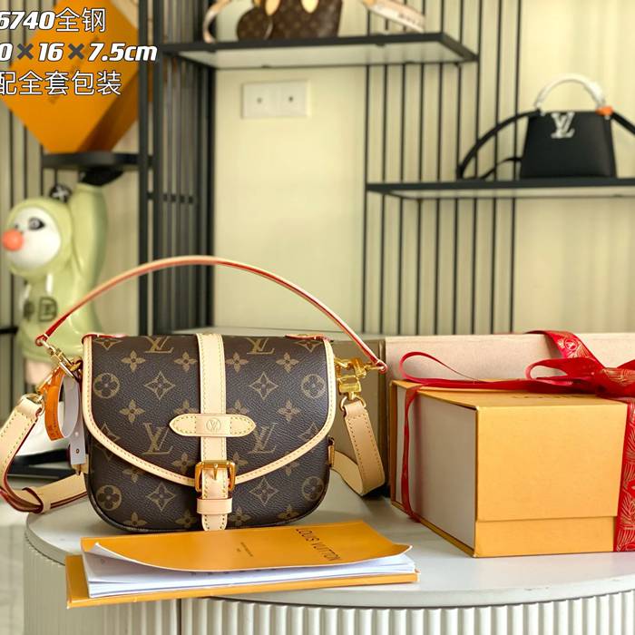 LOUIS VUITTON M46740 本革 モノグラム 斜め掛けバッグ 斜め掛け手提げ 20x16x7.5cm サイズ:20x16x7.5cm