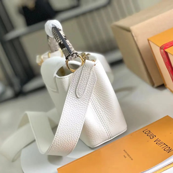 LOUIS VUITTON M55921 牛皮 ホワイト 斜め掛けバッグ 斜め掛け手提げ 21x14cm サイズ:21x14cm