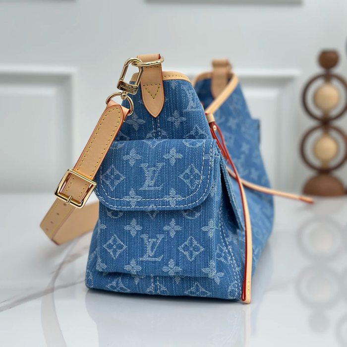 LOUIS VUITTON M28291 デニム 配色 ブルー 斜め掛けバッグ レディース斜め掛け手提げ 33.5x23x15cm サイズ:33.5x23x15cm