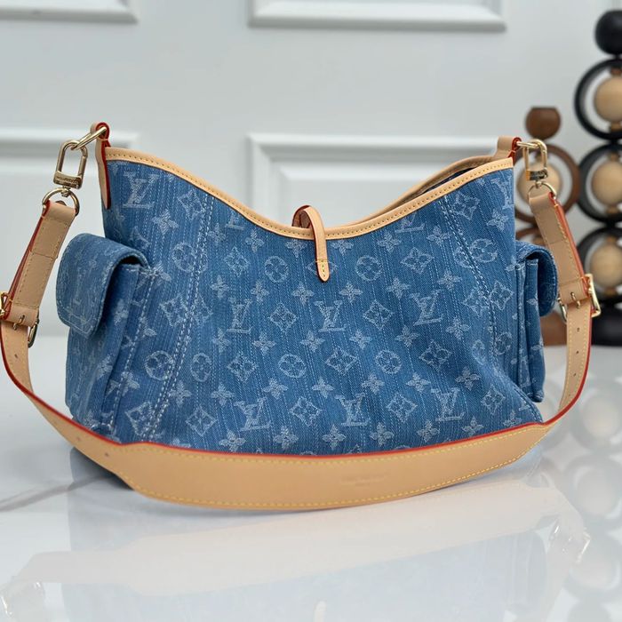 LOUIS VUITTON M28291 デニム 配色 ブルー 斜め掛けバッグ レディース斜め掛け手提げ 33.5x23x15cm サイズ:33.5x23x15cm