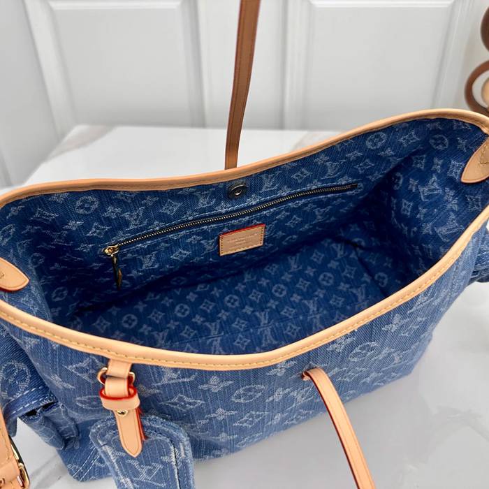 LOUIS VUITTON M28291 デニム 配色 ブルー 斜め掛けバッグ レディース斜め掛け手提げ 33.5x23x15cm サイズ:33.5x23x15cm