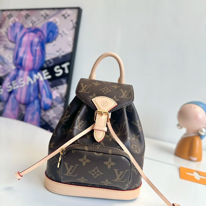 LOUIS VUITTON M11199 牛皮 キャンバス リュックサック リュック 25x24x12cm サイズ:25x24x12cm LOUIS VUITTON M11199 牛皮 キャンバス リュックサック リュック 25x24x12cm サイズ:25x24x12cm