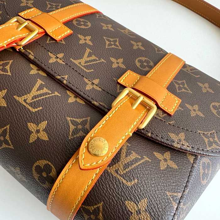 LOUIS VUITTON M28115 キャンバス モノグラム 斜め掛けバッグ 斜め掛けリュックフラップ 32x19.5x11cm サイズ:32x19.5x11cm