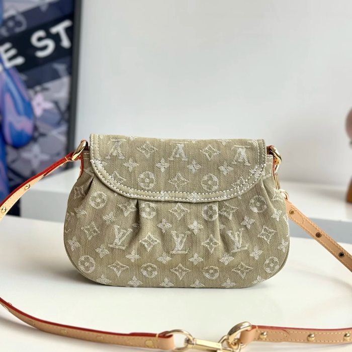 LOUIS VUITTON M27210 デニム ゴールド 斜め掛けバッグ レディース斜め掛け手提げ 27x18cm サイズ:27x18cm