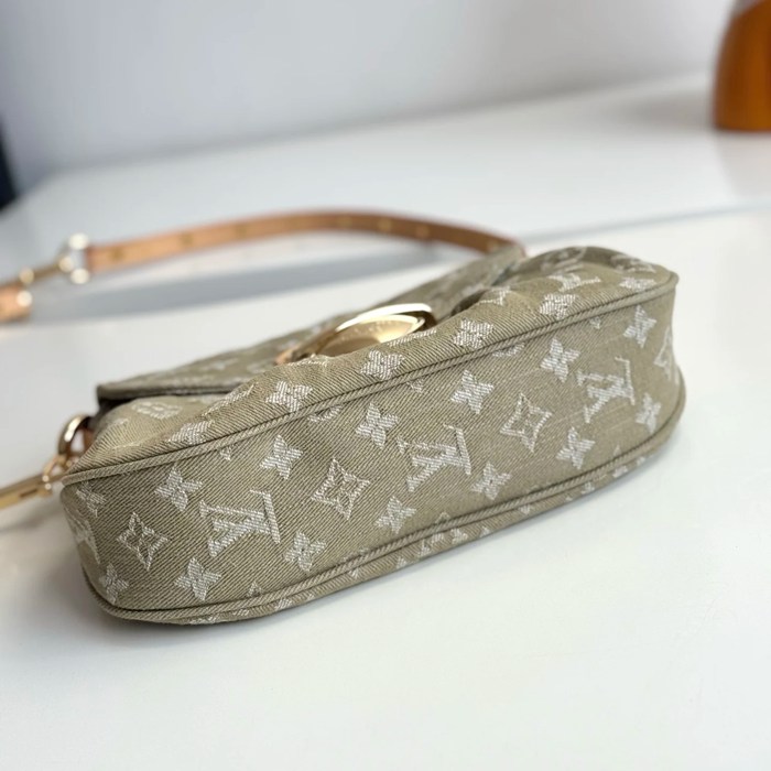 LOUIS VUITTON M27210 デニム ゴールド 斜め掛けバッグ レディース斜め掛け手提げ 27x18cm サイズ:27x18cm