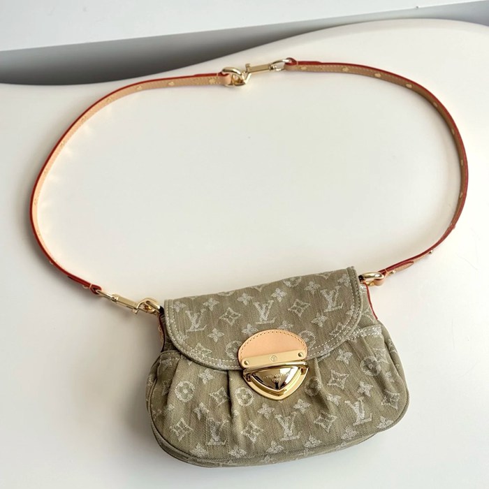 LOUIS VUITTON M27210 デニム ゴールド 斜め掛けバッグ レディース斜め掛け手提げ 27x18cm サイズ:27x18cm
