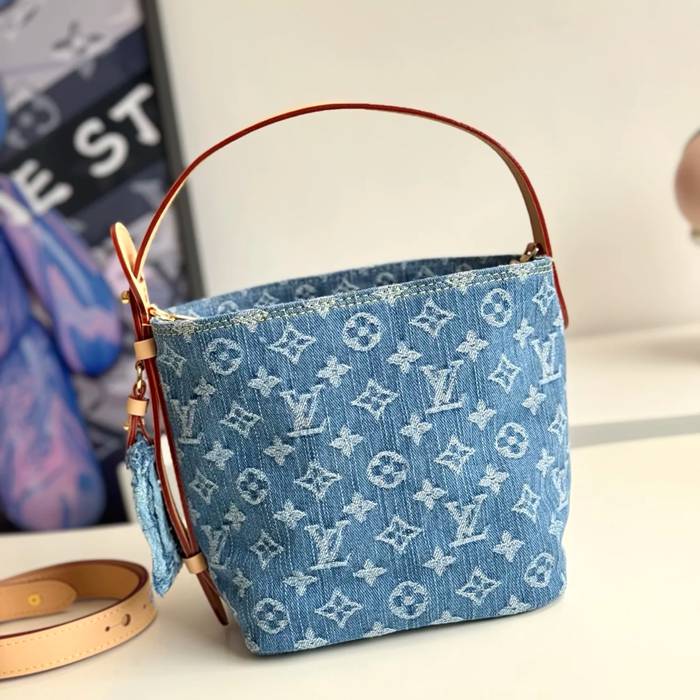 LOUIS VUITTON M28107 デニム 配色 デニム ショルダーバッグ レディースショルダー 18x16x12cm サイズ:18x16x12cm
