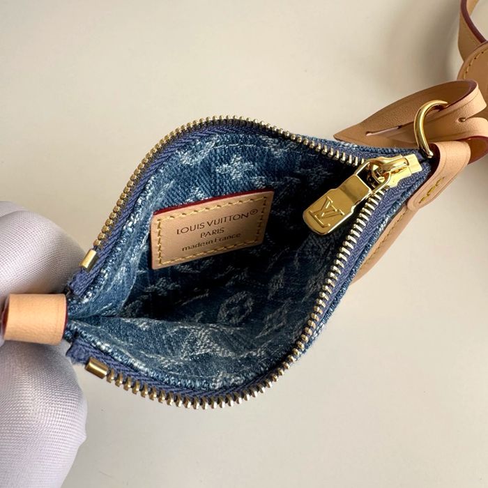 LOUIS VUITTON M28107 デニム 配色 デニム ショルダーバッグ レディースショルダー 18x16x12cm サイズ:18x16x12cm