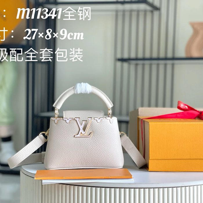 LOUIS VUITTON M11341 モノグラム ホワイト 斜め掛けバッグ レディース斜め掛けチェーン 21x14cm サイズ:21x14cm