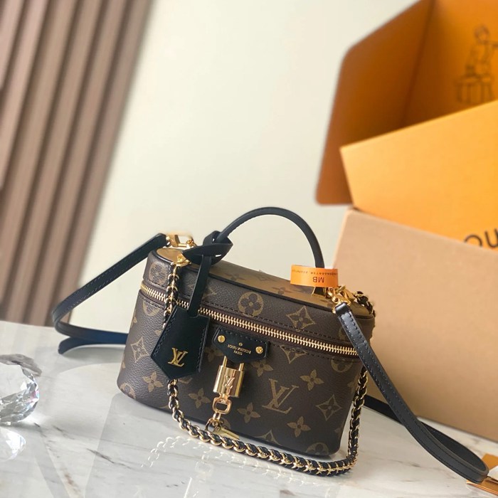 LOUIS VUITTON M47125 キャンバス クラシック 斜め掛けバッグ レディース斜め掛けチェーン サイズ:19.0x11.5x6.5cm