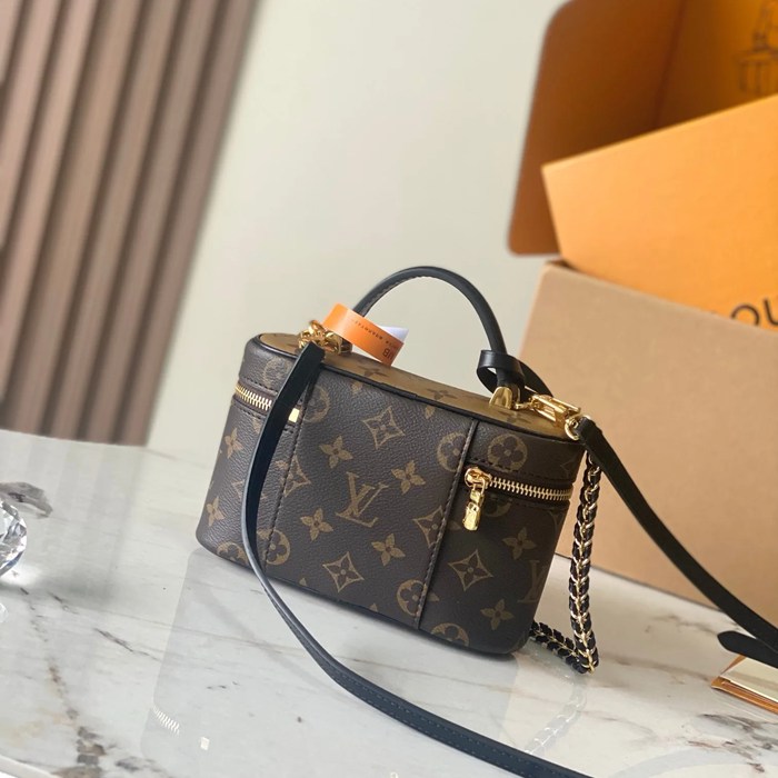 LOUIS VUITTON M47125 キャンバス クラシック 斜め掛けバッグ レディース斜め掛けチェーン サイズ:19.0x11.5x6.5cm