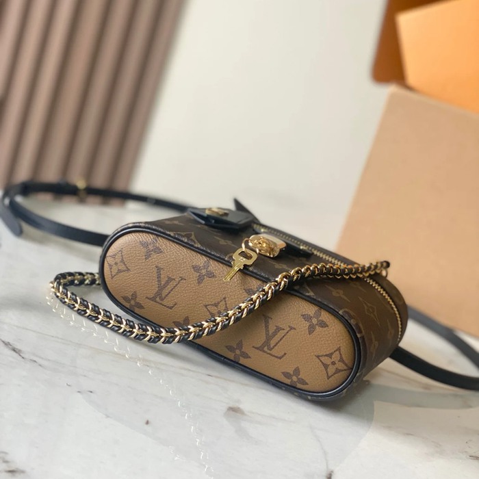 LOUIS VUITTON M47125 キャンバス クラシック 斜め掛けバッグ レディース斜め掛けチェーン サイズ:19.0x11.5x6.5cm