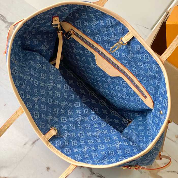 LOUIS VUITTON M13192 牛皮 モノグラム デニム ショルダーバッグ レディースショルダー 31x28x14cm サイズ:31x28x14cm