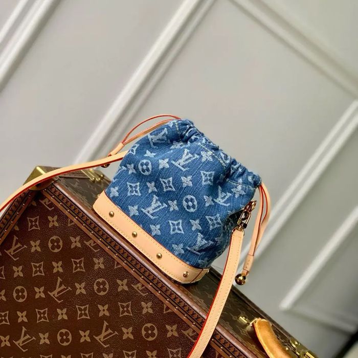 LOUIS VUITTON M83043 モノグラム デニム リュックサック リュックチェーン 20.5x17.5x8.8cm サイズ:20.5x17.5x8.8cm
