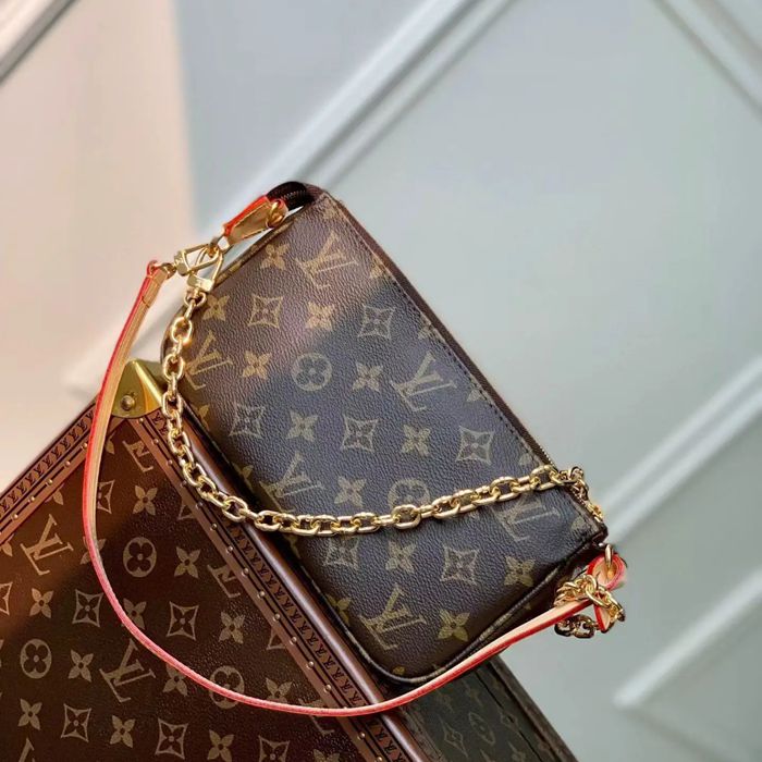 LOUIS VUITTON M82766 牛皮 モノグラム キャンバス ショルダーバッグ レディースショルダーチェーン 23.5x13.5cm サイズ:23.5x13.5cm LOUIS VUITTON M82766 牛皮 モノグラム キャンバス ショルダーバッグ レディースショルダーチェーン 23.5x13.5cm サイズ:23.5x13.5cm