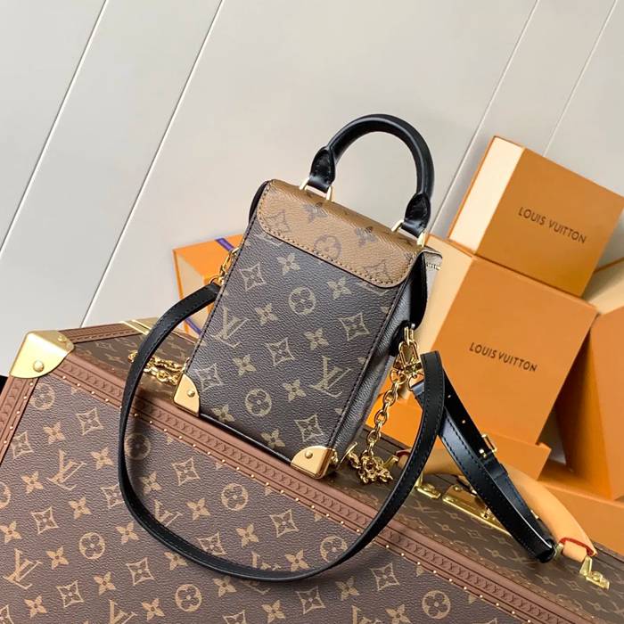 LOUIS VUITTON M82465 牛皮 モノグラム キャンバス 斜め掛けバッグ レディース斜め掛けチェーンフラップ 17.6x12.5cm サイズ:17.6x12.5cm