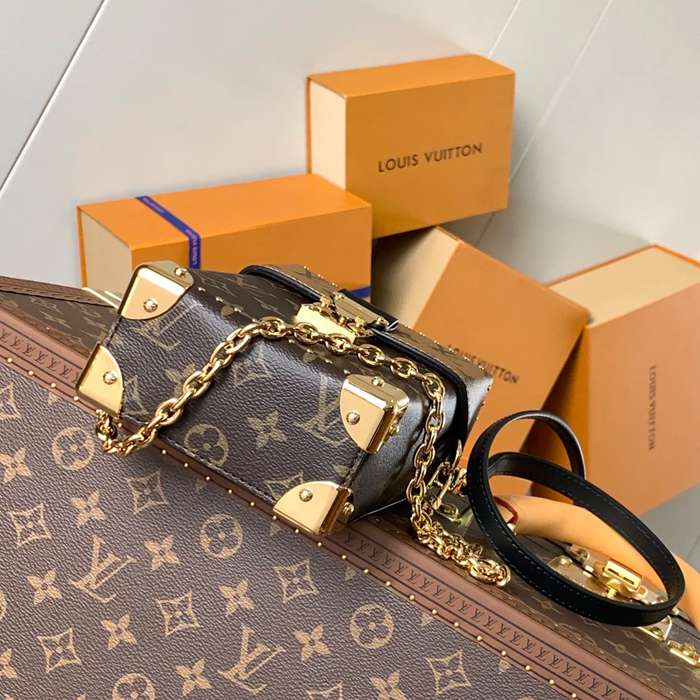 LOUIS VUITTON M82465 牛皮 モノグラム キャンバス 斜め掛けバッグ レディース斜め掛けチェーンフラップ 17.6x12.5cm サイズ:17.6x12.5cm
