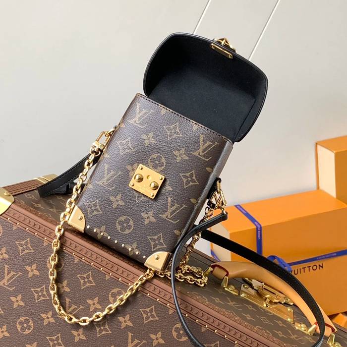 LOUIS VUITTON M82465 牛皮 モノグラム キャンバス 斜め掛けバッグ レディース斜め掛けチェーンフラップ 17.6x12.5cm サイズ:17.6x12.5cm