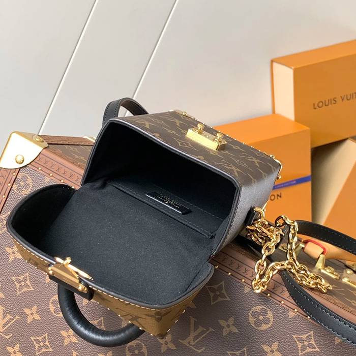 LOUIS VUITTON M82465 牛皮 モノグラム キャンバス 斜め掛けバッグ レディース斜め掛けチェーンフラップ 17.6x12.5cm サイズ:17.6x12.5cm