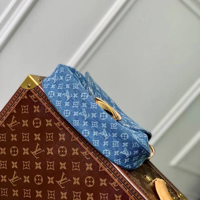 LOUIS VUITTON M46829 キャンバス モノグラム デニム ショルダーバッグ レディースショルダーハンド 27x18cm サイズ:27x18cm