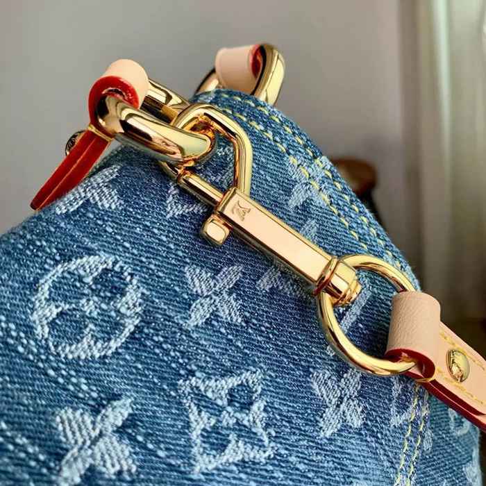 LOUIS VUITTON M46829 キャンバス モノグラム デニム ショルダーバッグ レディースショルダーハンド 27x18cm サイズ:27x18cm