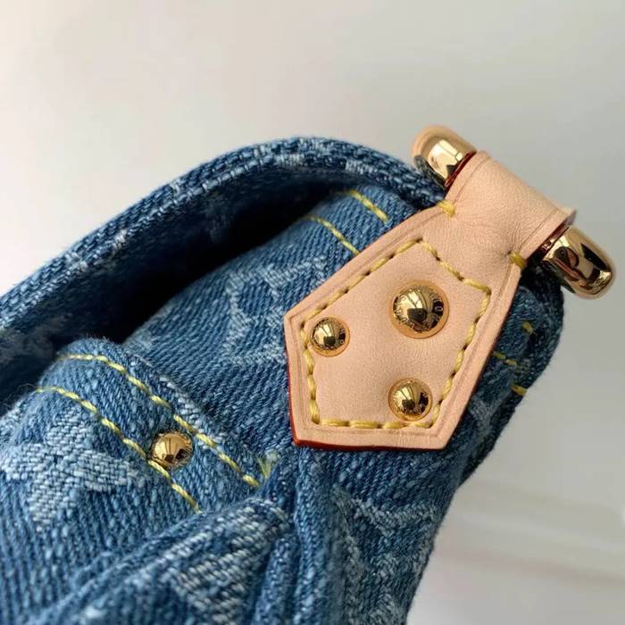 LOUIS VUITTON M46829 キャンバス モノグラム デニム ショルダーバッグ レディースショルダーハンド 27x18cm サイズ:27x18cm