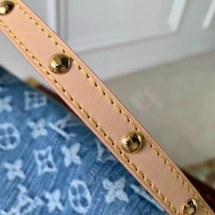 LOUIS VUITTON M46829 キャンバス モノグラム デニム ショルダーバッグ レディースショルダーハンド 27x18cm サイズ:27x18cm
