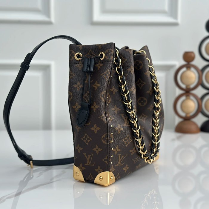 LOUIS VUITTON M28515 牛皮 モノグラム ブラック 斜め掛けバッグ レディース斜め掛けチェーン 27x23cm サイズ:27x23cm