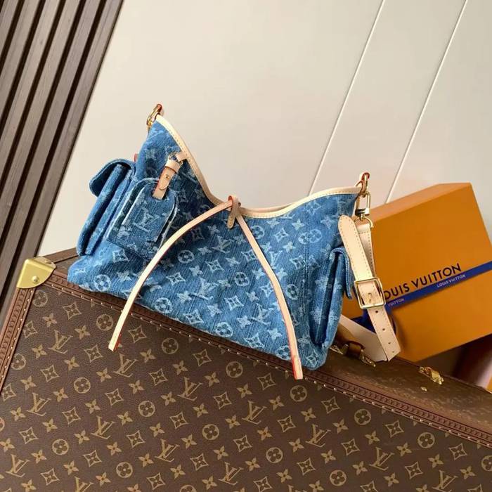 LOUIS VUITTON M27623 配色 ブルー 斜め掛けバッグ レディース斜め掛け手提げ 33.5x23x15cm サイズ:33.5x23x15cm