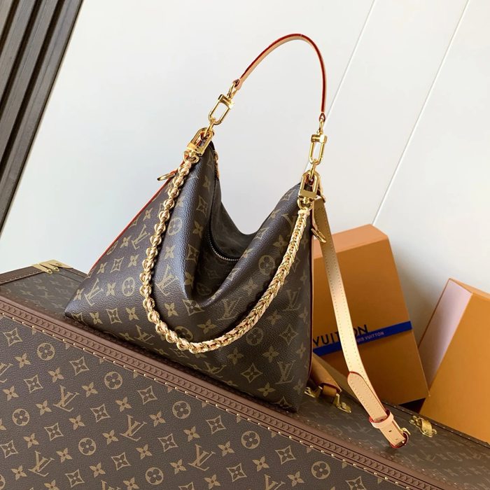 LOUIS VUITTON M27825 牛皮 モノグラム キャンバス 斜め掛けバッグ レディース斜め掛けチェーン 30x26x10cm サイズ:30x26x10cm