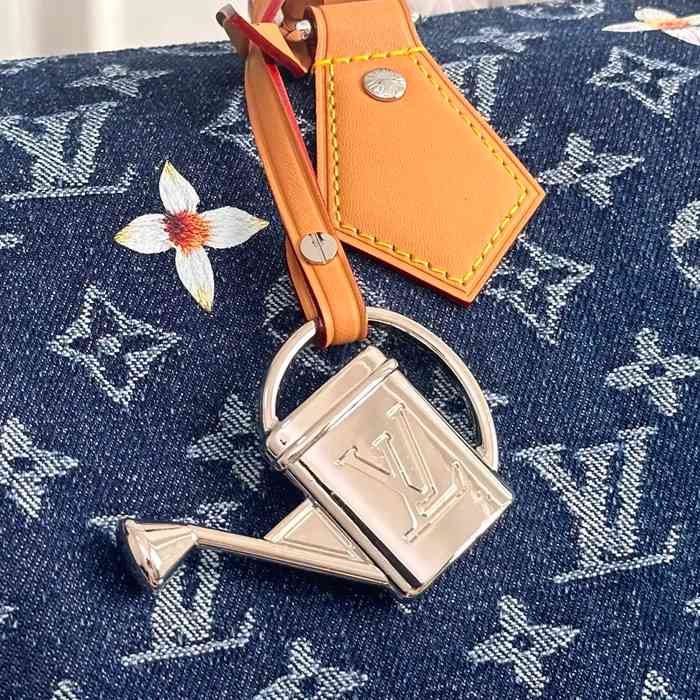 LOUIS VUITTON M27556 デニム モノグラム ブルー 斜め掛けバッグ レディース斜め掛けショルダー手提げ 34x22x19cm サイズ:34x22x19cm