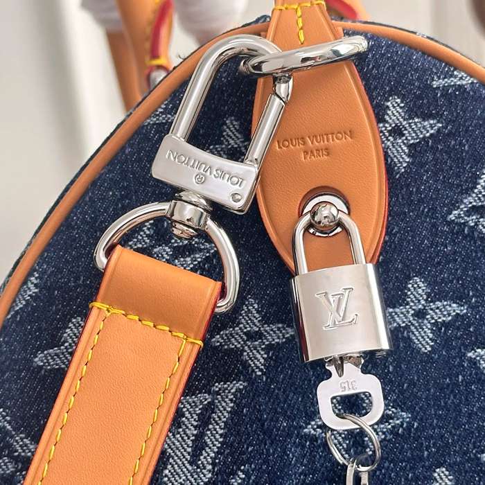 LOUIS VUITTON M27556 デニム モノグラム ブルー 斜め掛けバッグ レディース斜め掛けショルダー手提げ 34x22x19cm サイズ:34x22x19cm