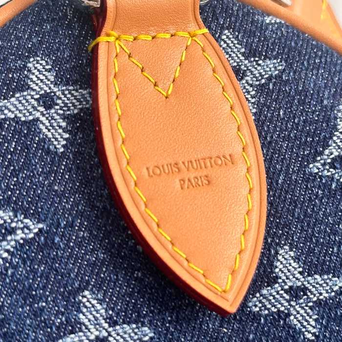 LOUIS VUITTON M27556 デニム モノグラム ブルー 斜め掛けバッグ レディース斜め掛けショルダー手提げ 34x22x19cm サイズ:34x22x19cm