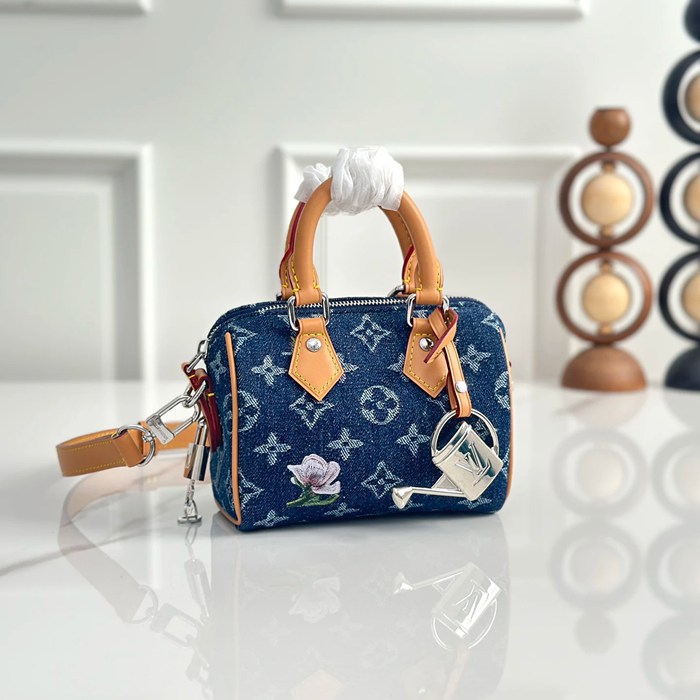 LOUIS VUITTON M27557 牛皮 モノグラム ブルー 斜め掛けバッグ レディース斜め掛け 18x12x10cm サイズ:18x12x10cm