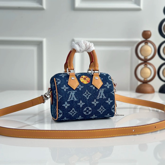 LOUIS VUITTON M27557 牛皮 モノグラム ブルー 斜め掛けバッグ レディース斜め掛け 18x12x10cm サイズ:18x12x10cm