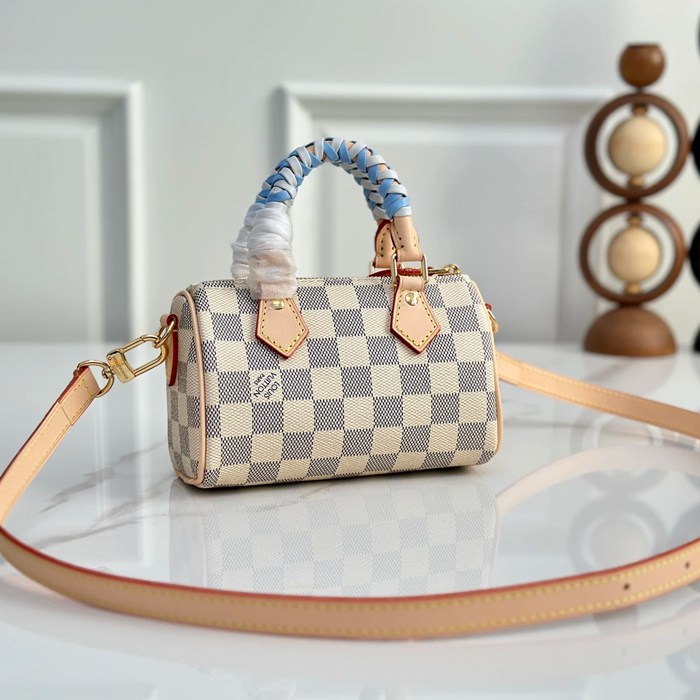 LOUIS VUITTON N40918 キャンバス パターン ブルー 斜め掛けバッグ レディース斜め掛け 16x10x7.5cm サイズ:16x10x7.5cm