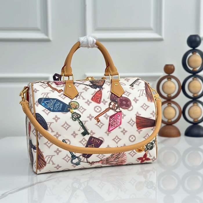 LOUIS VUITTON M29377 キャンバス ペイント 斜め掛けバッグ レディース斜め掛け サイズ:30.0x21.0x17.0cm