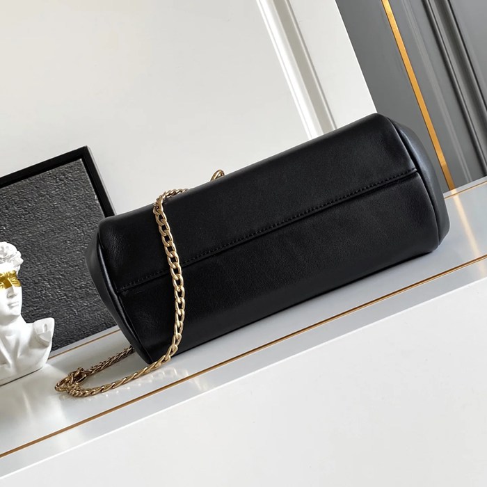 PRADA 1BD395 ラムレザー、レザー 斜め掛けバッグ、ショルダーバッグ、ハンドバッグ、チェーンバッグ、ハンドバッグ チェーン、ミニ 24x13x13cm サイズ:24x13x13cm