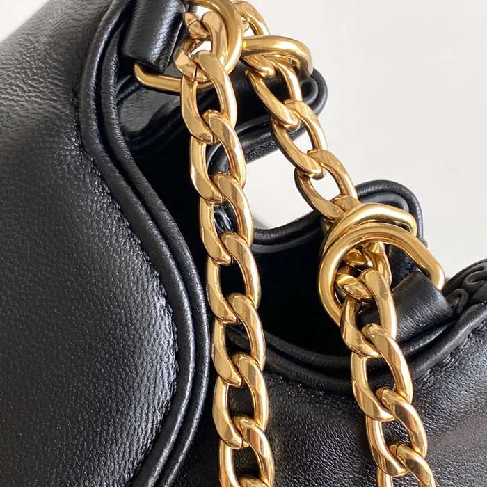 PRADA 1BD395 ラムレザー、レザー 斜め掛けバッグ、ショルダーバッグ、ハンドバッグ、チェーンバッグ、ハンドバッグ チェーン、ミニ 24x13x13cm サイズ:24x13x13cm