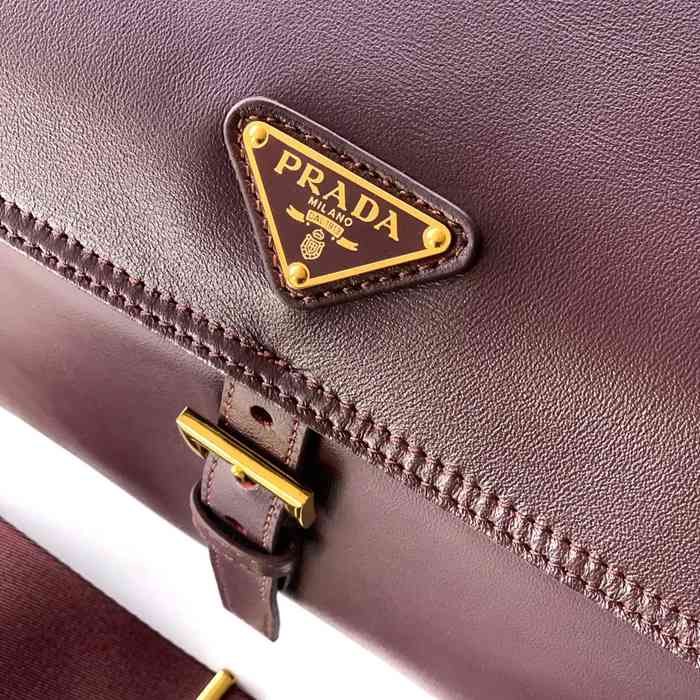 PRADA 1BD394 ラムレザー、レザー ゴールド 斜め掛けバッグ、ショルダーバッグ、ハンドバッグ クラシック 30x14x10cm サイズ:30x14x10cm