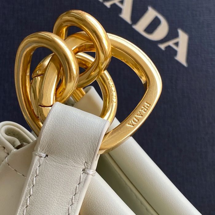 PRADA 1BC261 レザー ショルダーバッグ、ハンドバッグ、リュックサック、チェーンバッグ、ハンドバッグ チェーン、ヴィンテージ、クラシック 28x14cm サイズ:28x14cm