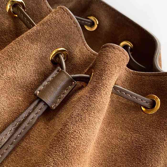 PRADA 1BE087 スエード 斜め掛けバッグ、ショルダーバッグ、ハンドバッグ、バケツバッグ クラシック 22x21x10cm サイズ:22x21x10cm