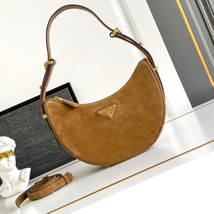 PRADA 1BC194 カーフスキン、スエード ショルダーバッグ クラシック 22x18cm サイズ:22x18cm