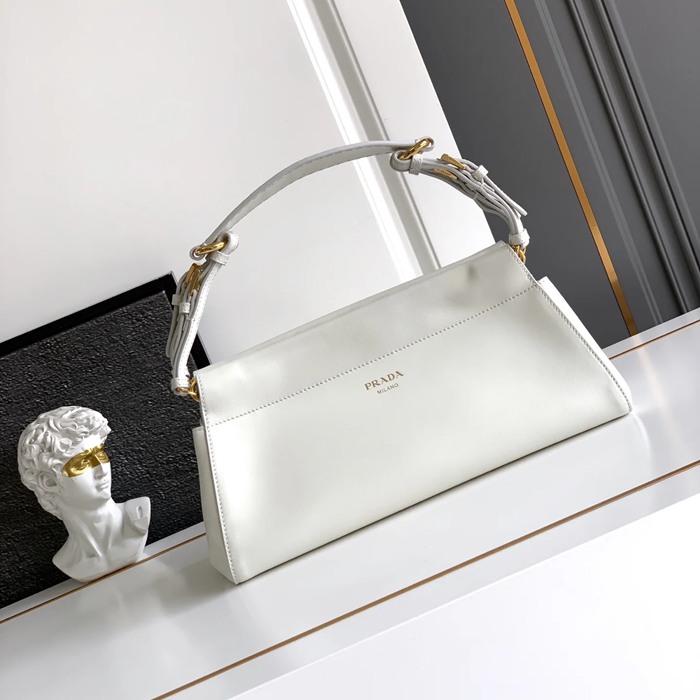 PRADA 1BC262 レザー ゴールド ショルダーバッグ、ハンドバッグ、ハンドバッグ ヴィンテージ、クラシック 32x16x11cm サイズ:32x16x11cm