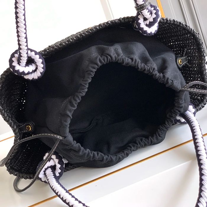 PRADA 1BA463 編み、レザー ゴールド ショルダーバッグ 編み、ヴィンテージ 26x14x11cm サイズ:26x14x11cm