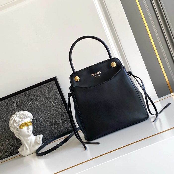PRADA 1BA496 カーフスキン 斜め掛けバッグ、ショルダーバッグ、ハンドバッグ、ハンドバッグ ヴィンテージ 21x19cm サイズ:21x19cm