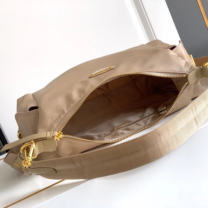 PRADA 1BC264 カーフスキン、ナイロン 斜め掛けバッグ、ショルダーバッグ ナイロン、編み、クラシック 32x22x12cm サイズ:32x22x12cm