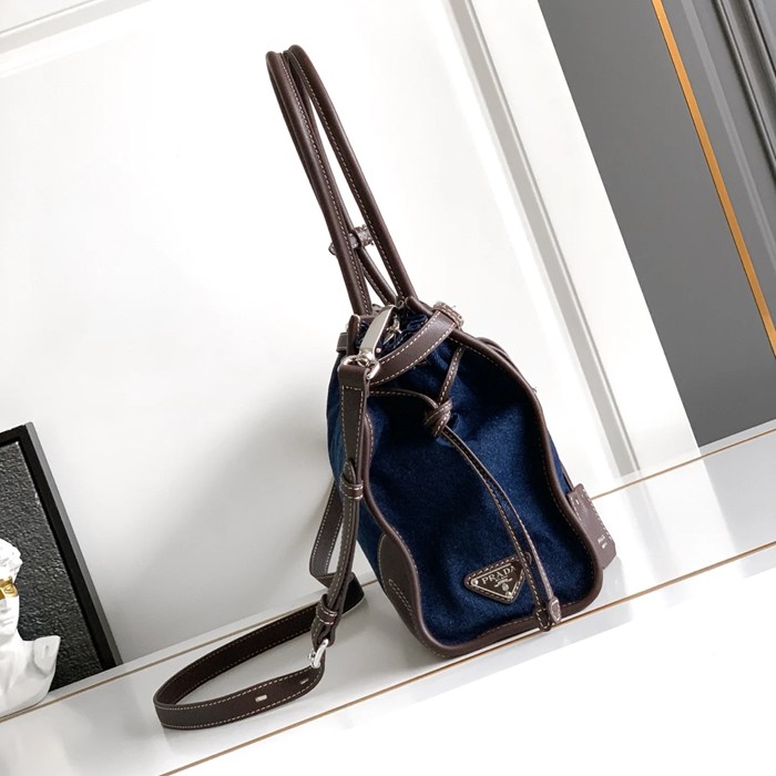 PRADA 1BA433 カーフスキン 斜め掛けバッグ、ショルダーバッグ、ハンドバッグ 大 38x24x12cm サイズ:38x24x12cm