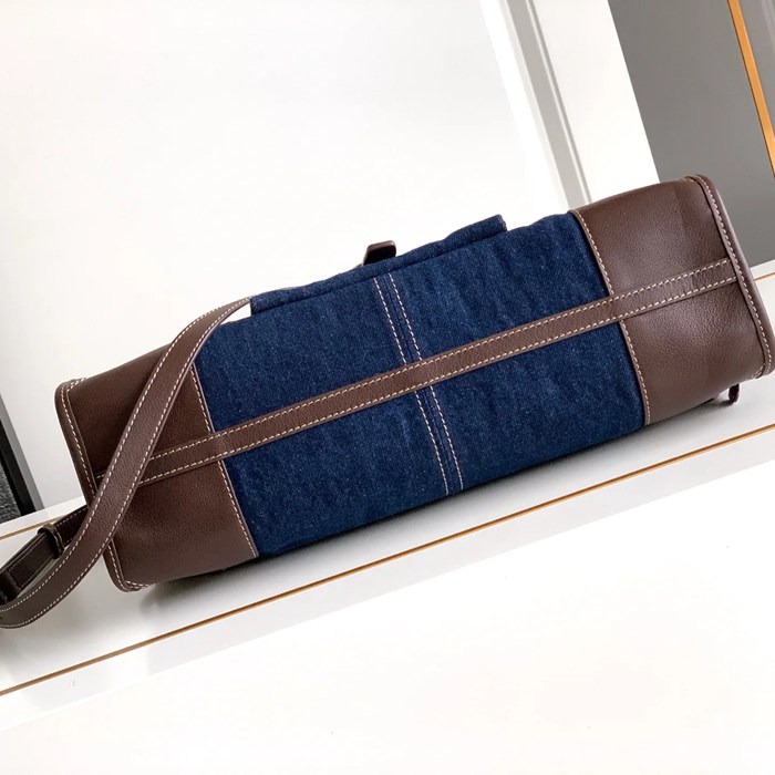 PRADA 1BA433 カーフスキン 斜め掛けバッグ、ショルダーバッグ、ハンドバッグ 大 38x24x12cm サイズ:38x24x12cm